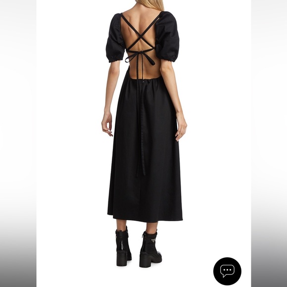 ROSSETA GETTY COTTON CORSET MIDI DRESS - Picture 11 of 16
